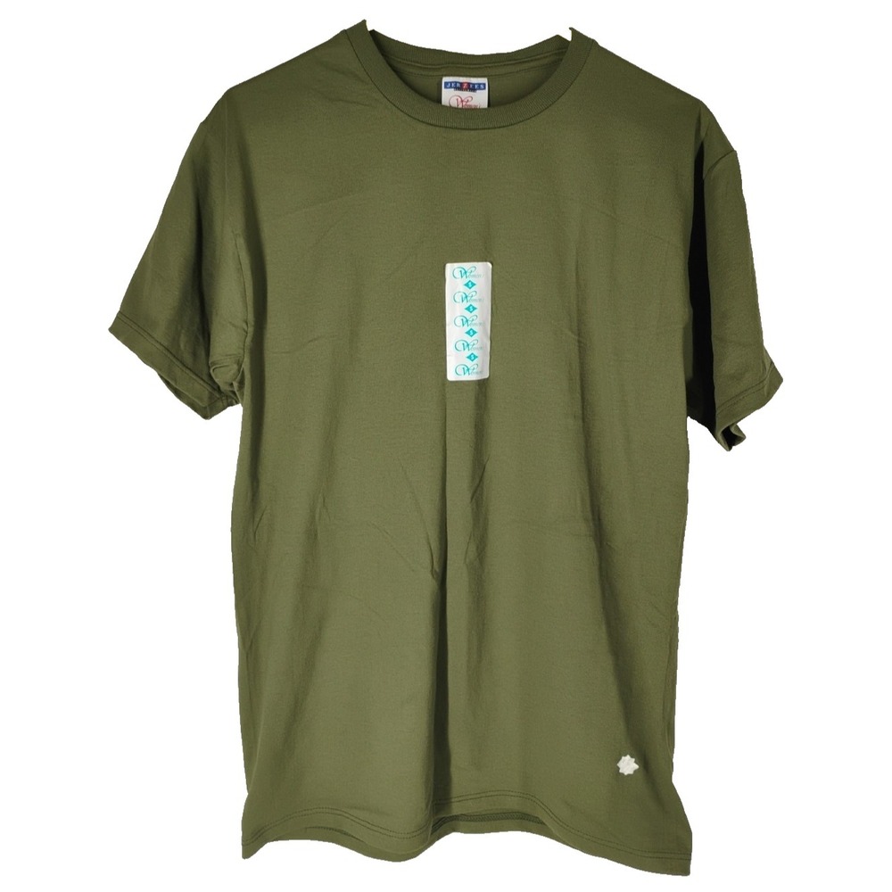 Vintage Jerzees Women's Small‎ Tshirt Army Green Short Sleeve